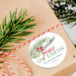Adesivo Festas de Natal Verde Paz na Terra