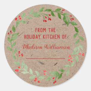 Adesivo Festas de papel Kraft - Cozinha  Homemade