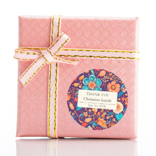 Adesivo Festiva Botânica - Obrigado