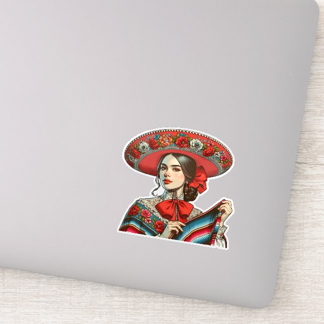 Adesivo Festiva Fiesta Mujer Mariachi (Detalhe)