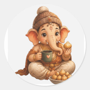 Adesivo Festival Cute Ganesha Ganesh Chaturthi