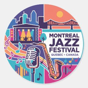Adesivo Festival de Jazz de Montreal Canadá