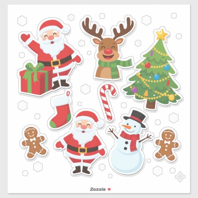 Adesivo Festive Christmas Sticker Collection: Santa (Folha)