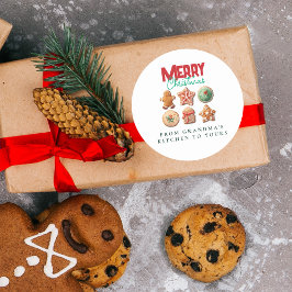 Adesivo Festive Holiday Baking Party Christmas Cookies