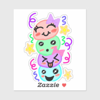 Adesivo Festive Joy Stack - Hand-Drawn Vinyl Sticker for F