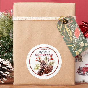 Adesivo FESTIVE PINE CONES E GREENERAÇÃO Natal