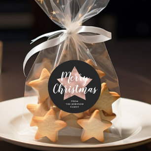 Adesivo Festivo Black Merry Christmas