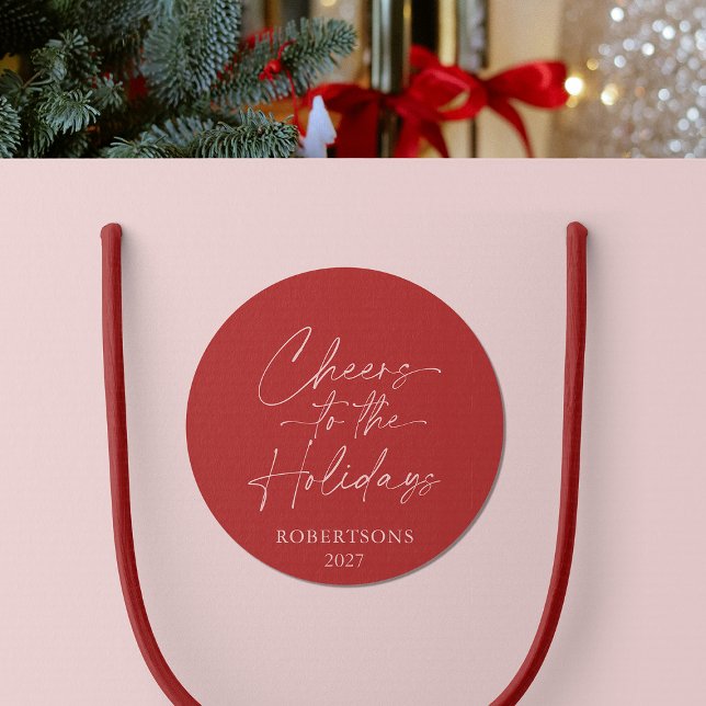 Adesivo Festivo de Boas Festas (Criador carregado)