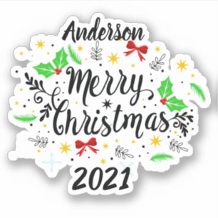 Adesivo Festivo Feliz Natal