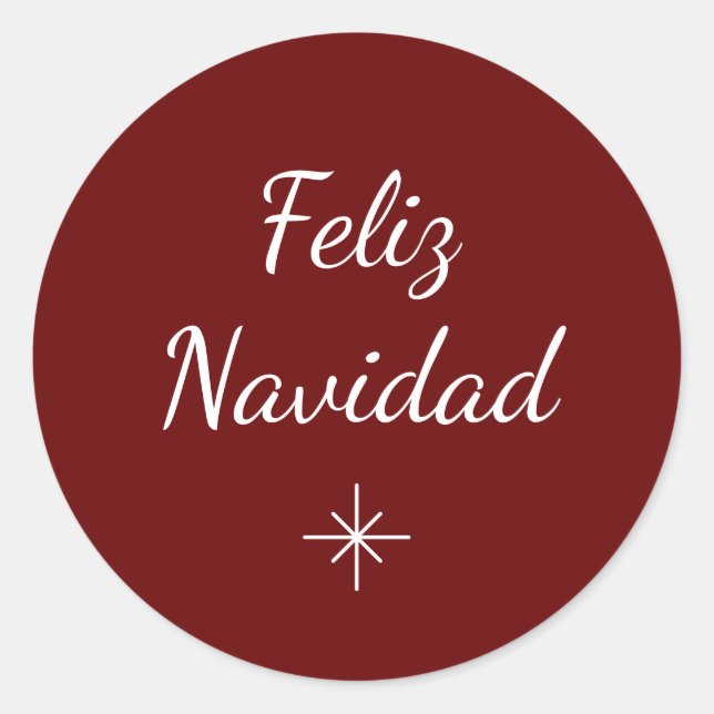 Adesivo Festivo Floco de neve Feriado de Natal Simples Ver (Frente)