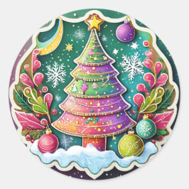 Adesivo Festivo Natal Tree