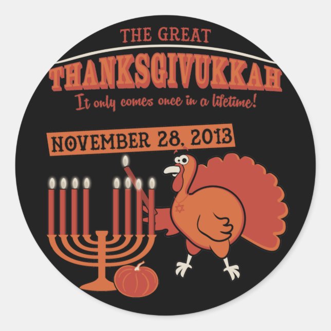 Adesivo Festivo 'Thanksdokah' (Frente)