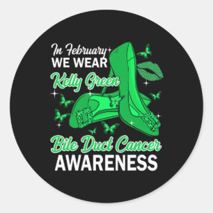 Adesivo Fevereiro Vestimos Kelly Green Bile Duct Cancer Aw