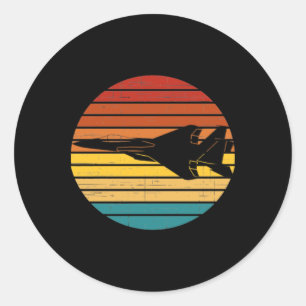 Adesivo Ff-15 Eagle Retro Setting Sun Sticker