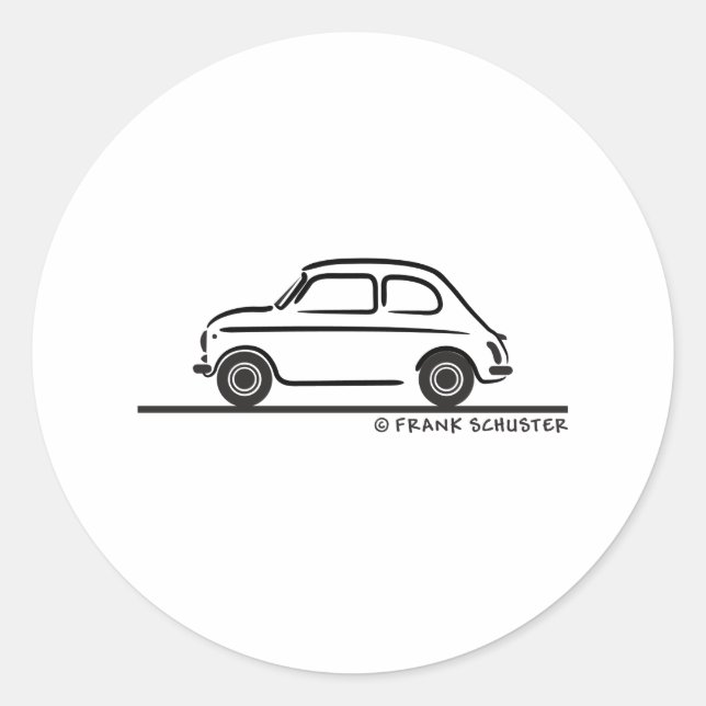 Adesivo Fiat 500 Cinquecento (Frente)