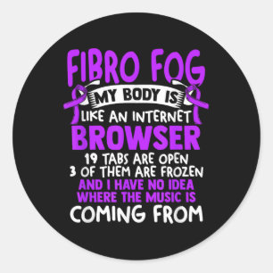 Adesivo Fibro - Fibro Sobrevivente Fibromialgia Engraçada