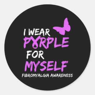 Adesivo Fibromialgia Sensibilização Eu Visto Roxo Para Mim