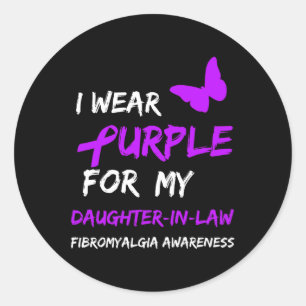 Adesivo Fibromialgia Sensibilização Eu Visto Roxo Para Min