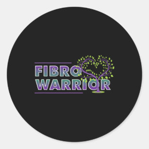 Adesivo Fibromialgia Sensibilização Fibro-Guerreiro Coraçã
