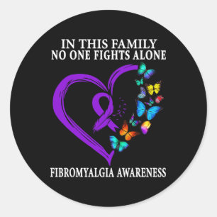 Adesivo Fibromialgia Sensibilização Guerreira Suporte Roxo