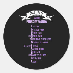 Adesivo Fibromialgia Spoonie & Fibro Consciência Isto