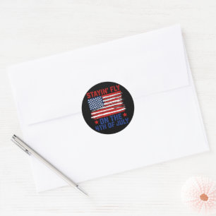 Adesivo Ficando Voando Em 4 De Julho Bandeira Americana Do