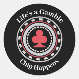 Adesivo Ficha de Poker