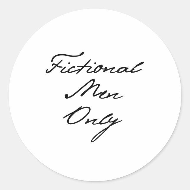 Adesivo Fictional Men Only Sticker, Journal, Journal Book (Frente)
