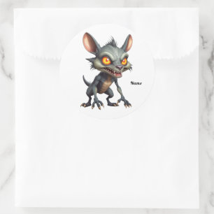 Adesivo Fierce Chupacabra Art Spiky Pele Criatura Fantasia