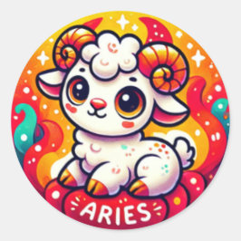 Adesivo Fiery Aries Baby Ram Sticker
