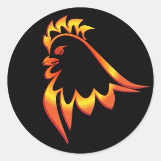 Adesivo Fiery Rooster
