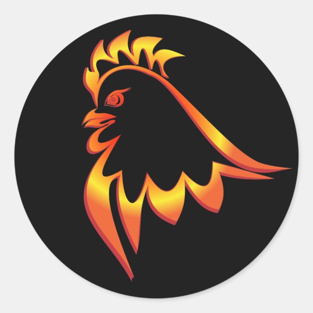 Adesivo Fiery Rooster (Frente)
