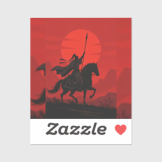 Adesivo 🔥 Fiery Sword Slash – Epic Anime Warrior in Actio