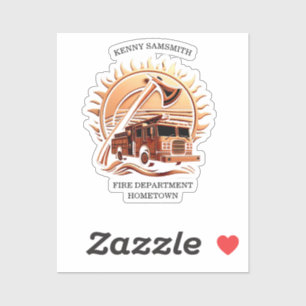 Adesivo Fiery Valor Intriciou Design Heroica Do Caminhão D