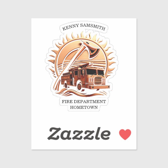 Adesivo Fiery Valor Intriciou Design Heroica Do Caminhão D (Folha)