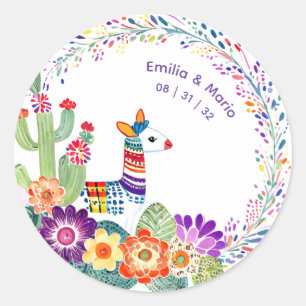 Adesivo FIESTA Cactos Folkart Flores Personalizado