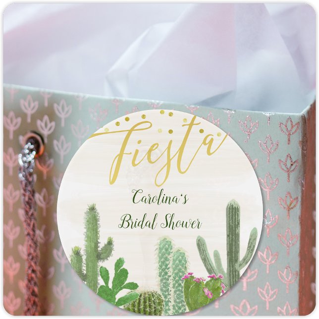Adesivo Fiesta Cactus Taco Bout Love Dourado Chá de panela (Criador carregado)