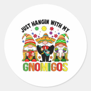 Adesivo Fiesta Cinco De Mayo Com Meus Gnomies Engraçado Me