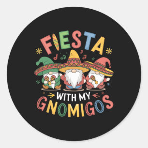 Adesivo Fiesta Com Meu Gnomigos Engraçado Cinco De Mayo De