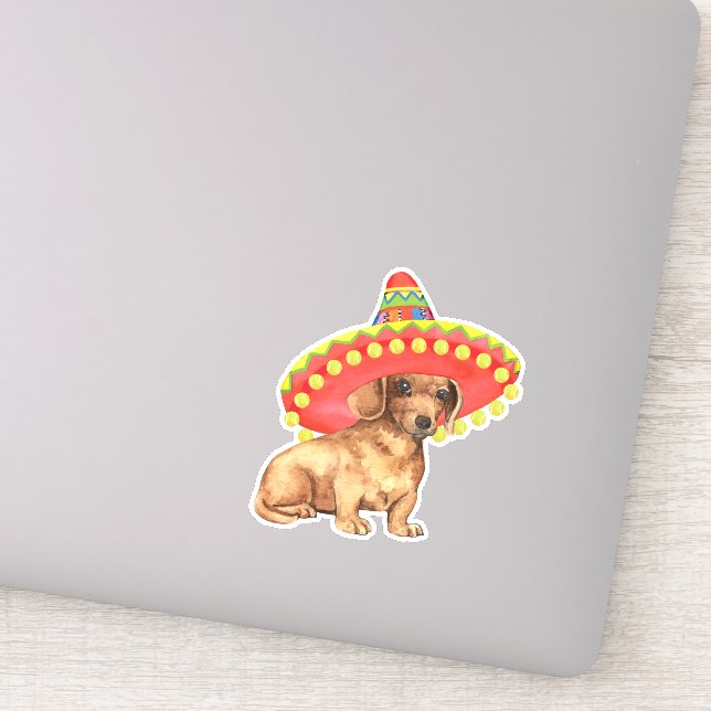 Adesivo Fiesta Dachshund Vinyl Sticker (Detalhe)