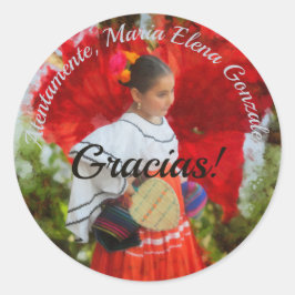 Adesivo Fiesta Flower Gracias 2555