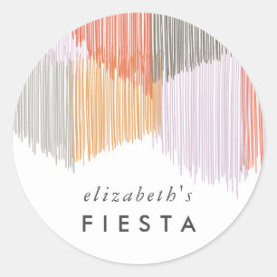 Adesivo Fiesta Fringe Colorida