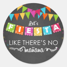 Fiesta mexicana Sticker Festa de aniversário Mañan