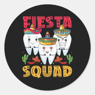 Adesivo Fiesta Squad Cinco De Mayo Dental Party Me Me