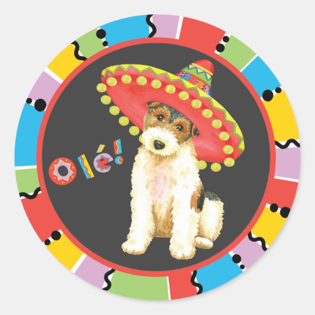 Adesivo Fiesta Wire Fox Terrier (Frente)