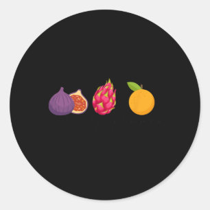 Adesivo Fig Dragon Fruta Tangerina Fruta Sutil Anti Trump