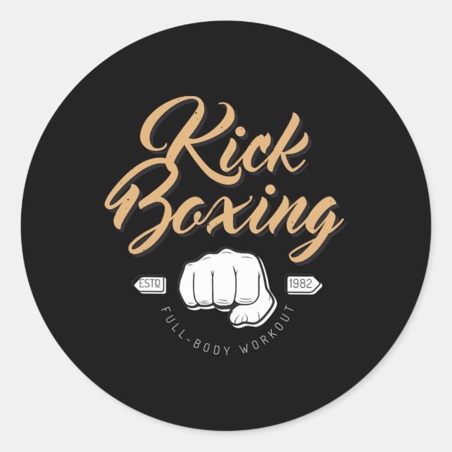 Adesivo Fight Boxing Kickboxing  (Frente)