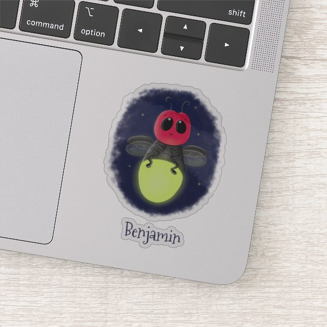 Adesivo Figura de desenho animado com inseto de raio (Detalhe)