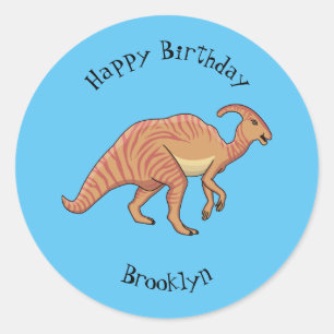 Adesivo Figura de desenho animado do dinossauro do parasau