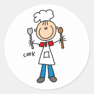 Adesivo Figura de Palito Cozinheiro